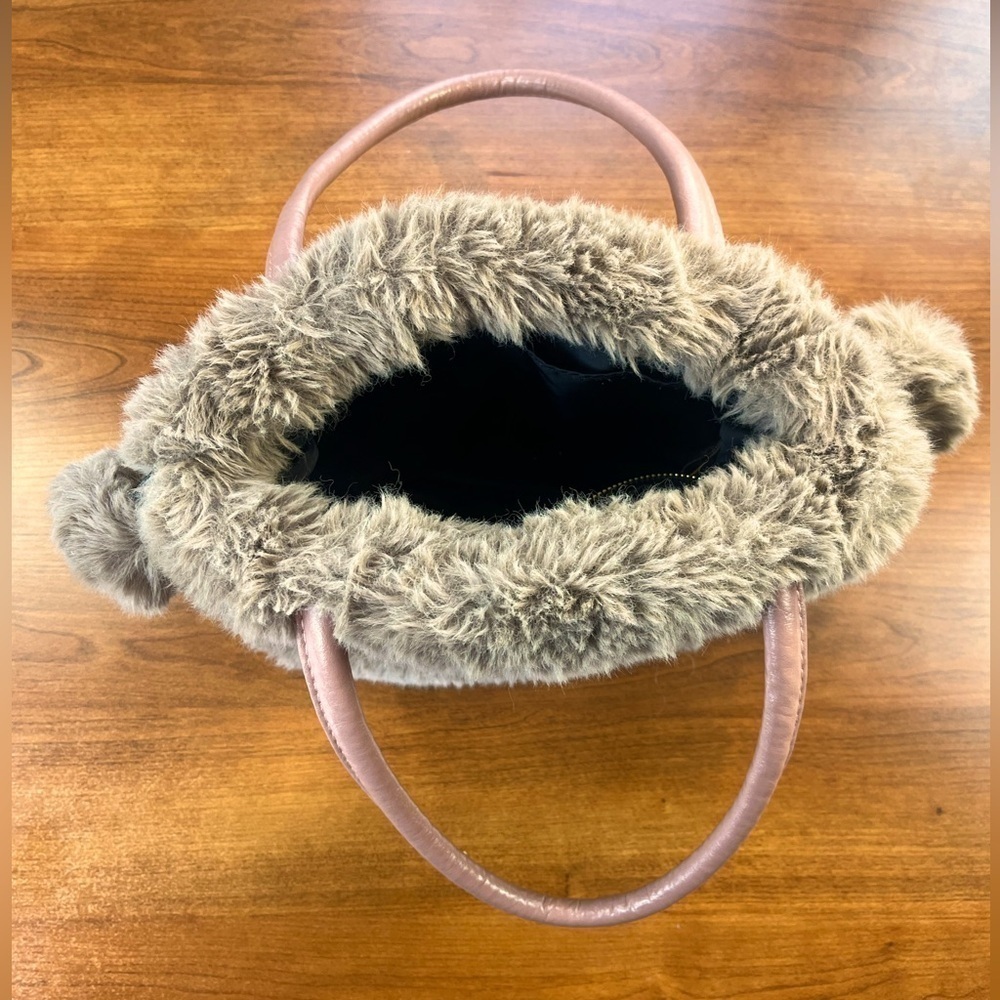 Jayley Faux Fur Bag Pom Pom Pull Strings - Picture 15 of 16